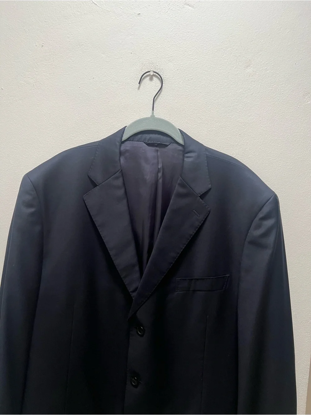 Givenchy Men Suit Wool Designer Blazer Blue Luxury Office Wear See Measurements